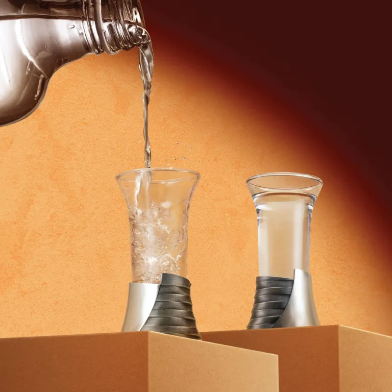 Weave Shot Glass Pair