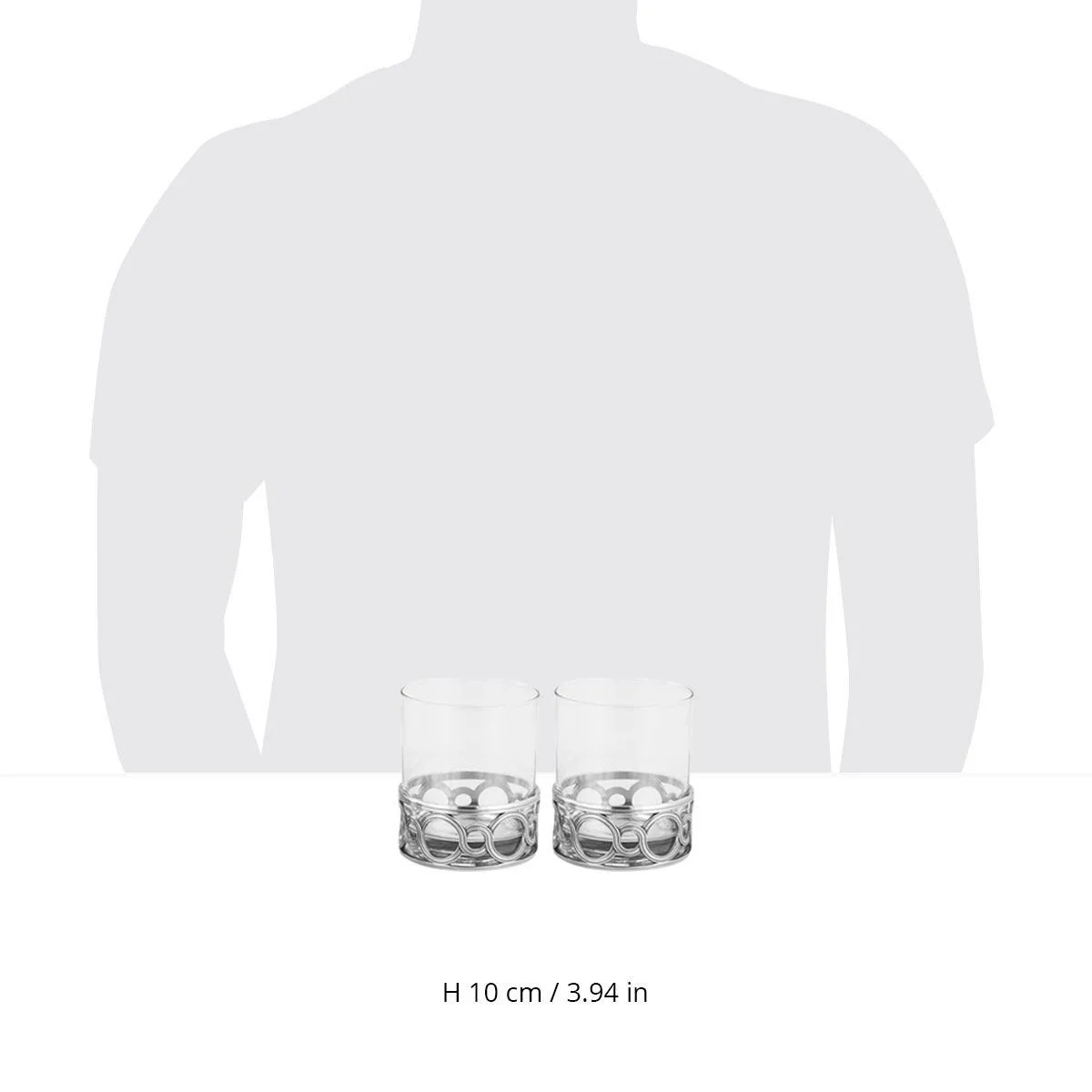 Medallion Whisky Tumbler Pair