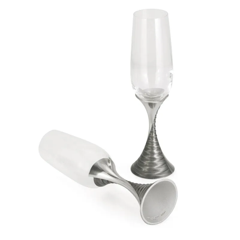 Weave Champagne Flute Pair, bilde 3
