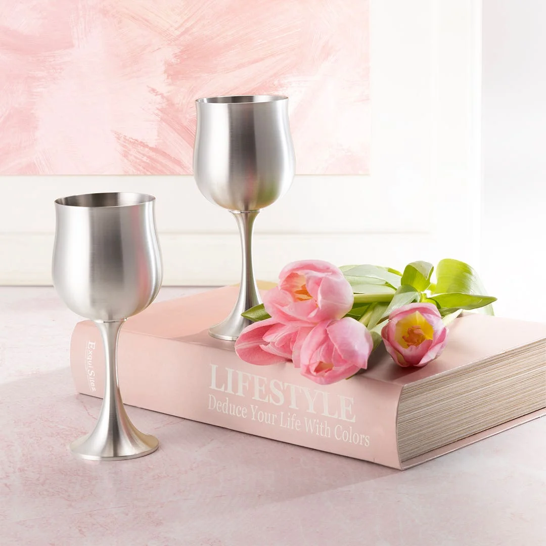 Gift-boxed Tulip Wine Goblet Pair
