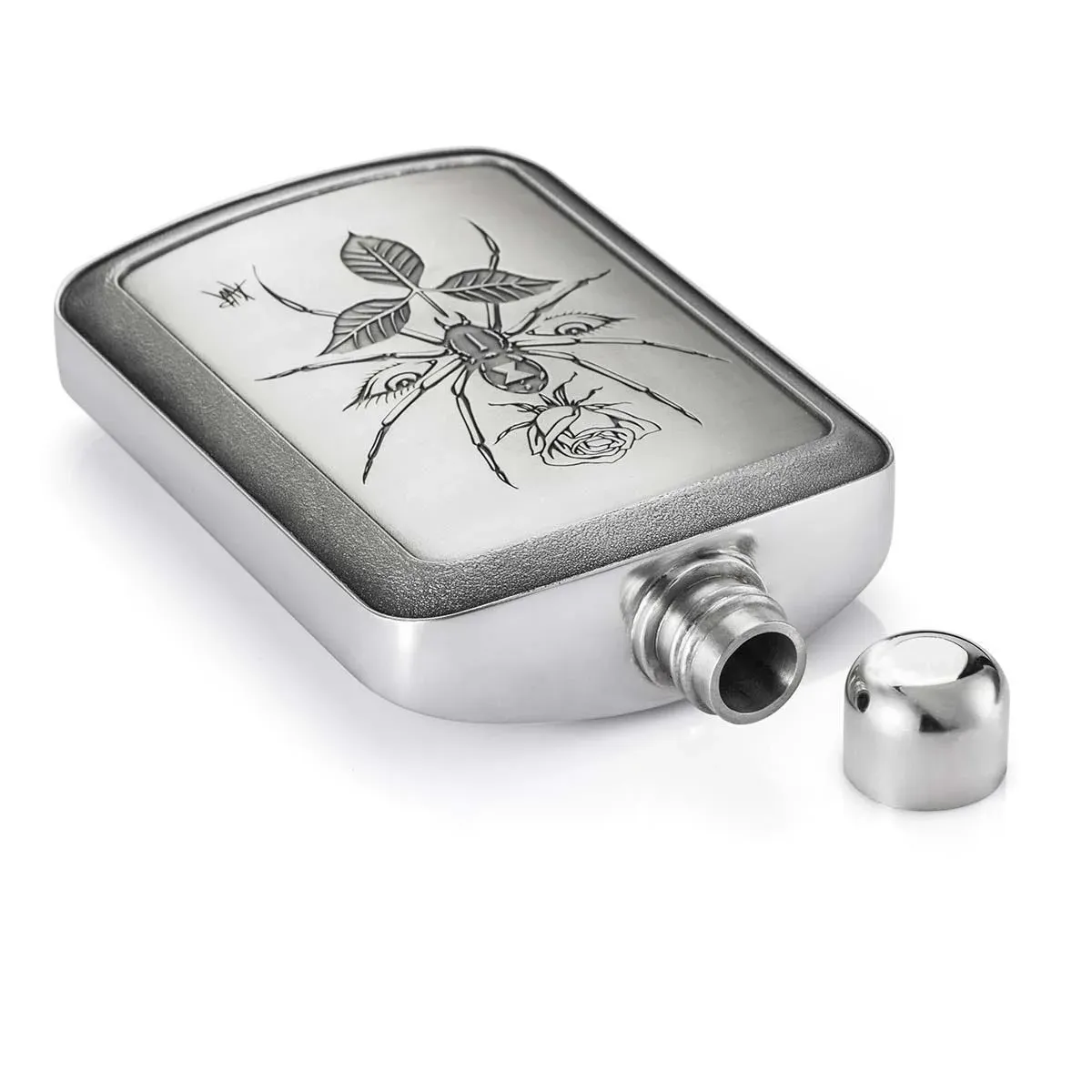 Limited Edition Vu Noir Spider Hipflask, bilde 4
