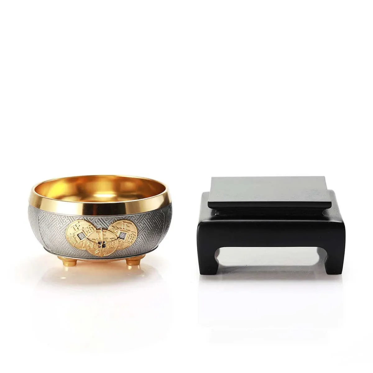 Gilt Lucky Coin Wealth Bowl, bilde 5
