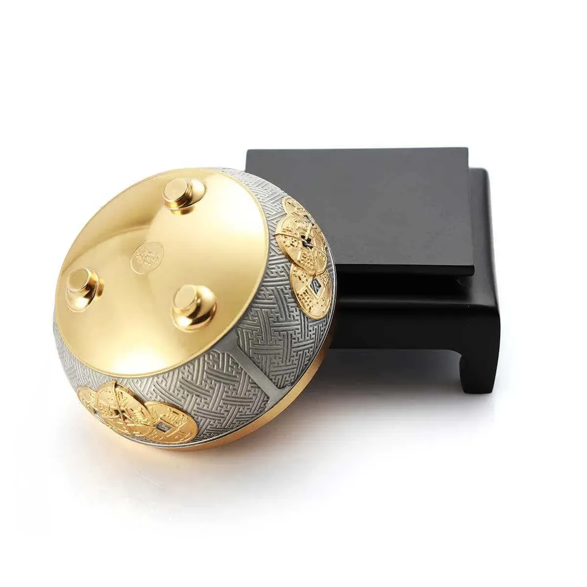 Gilt Lucky Coin Wealth Bowl, bilde 6