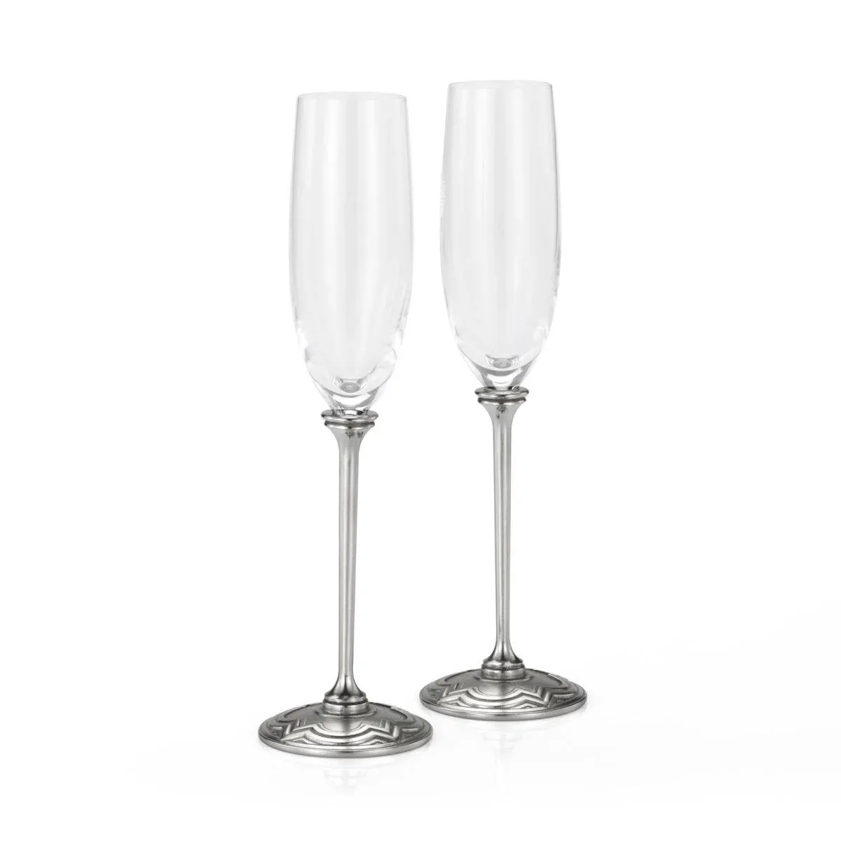 Cartouche Champagne Flute Pair