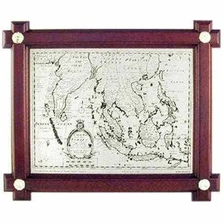Circa 1700 AD Map Plaque