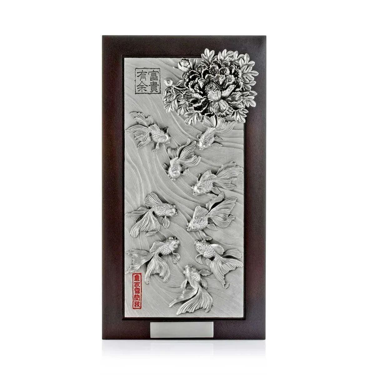 Goldfish & Peony Plaque