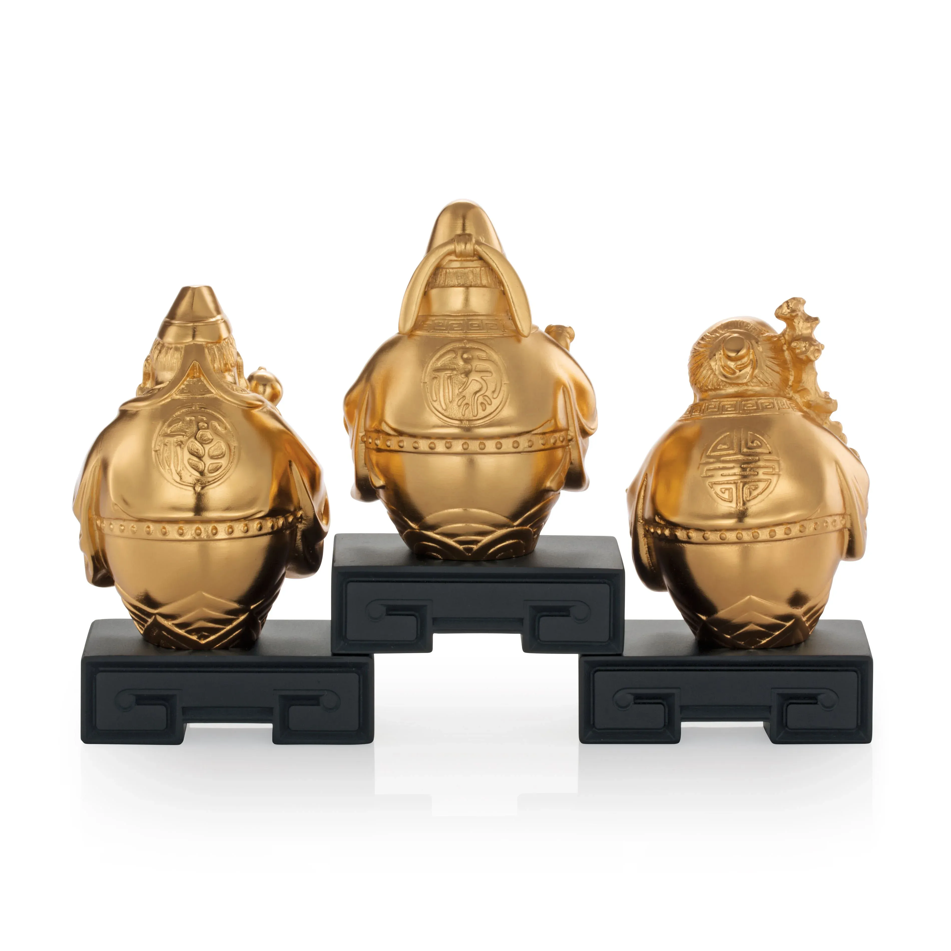 Celestial Blessings Gilt Fu Lu Shou Figurinset SM, bilde 3