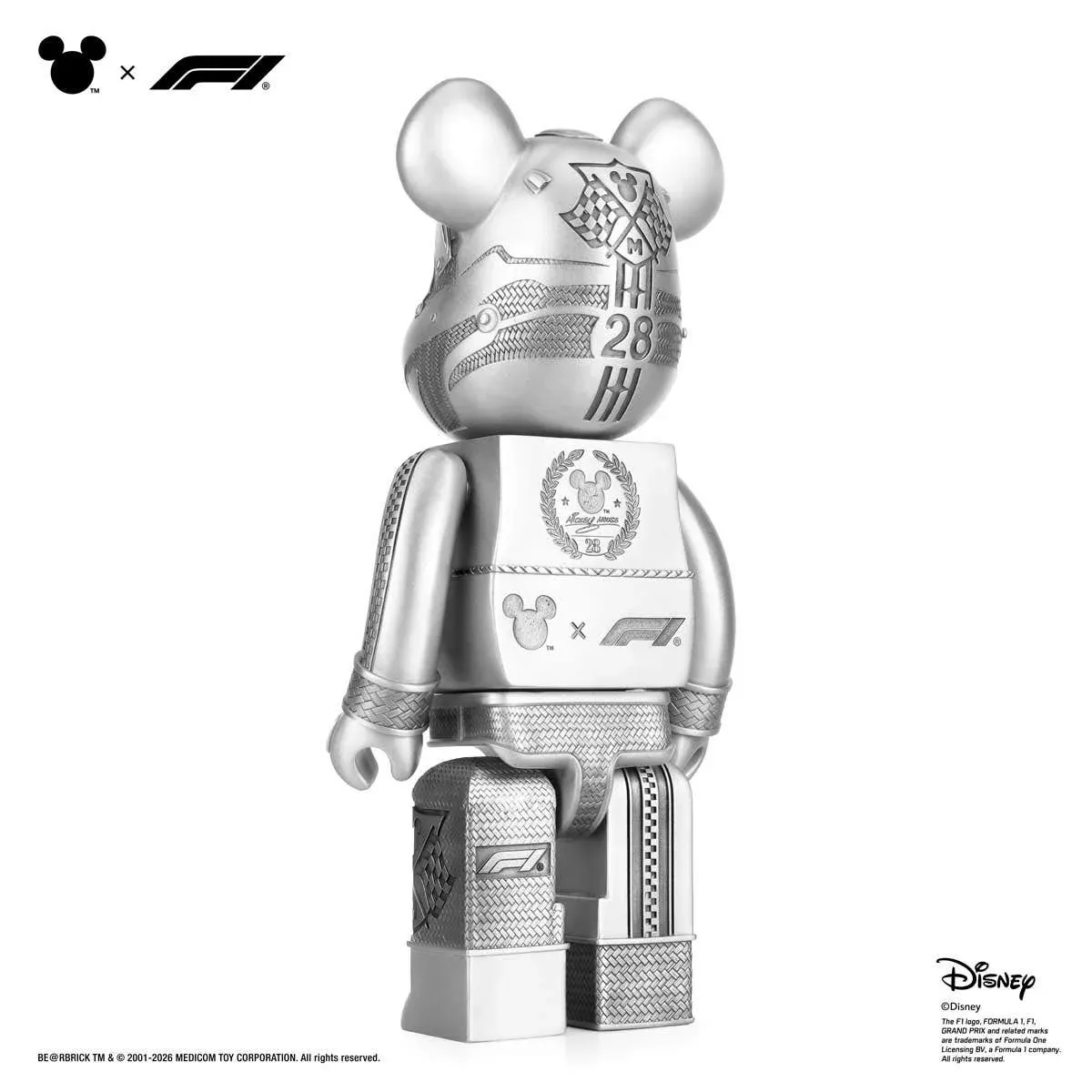 Forbudt bestilling: Disney x Formel 1 BE@RBRICK Royal Selangor 400%, bilde 4