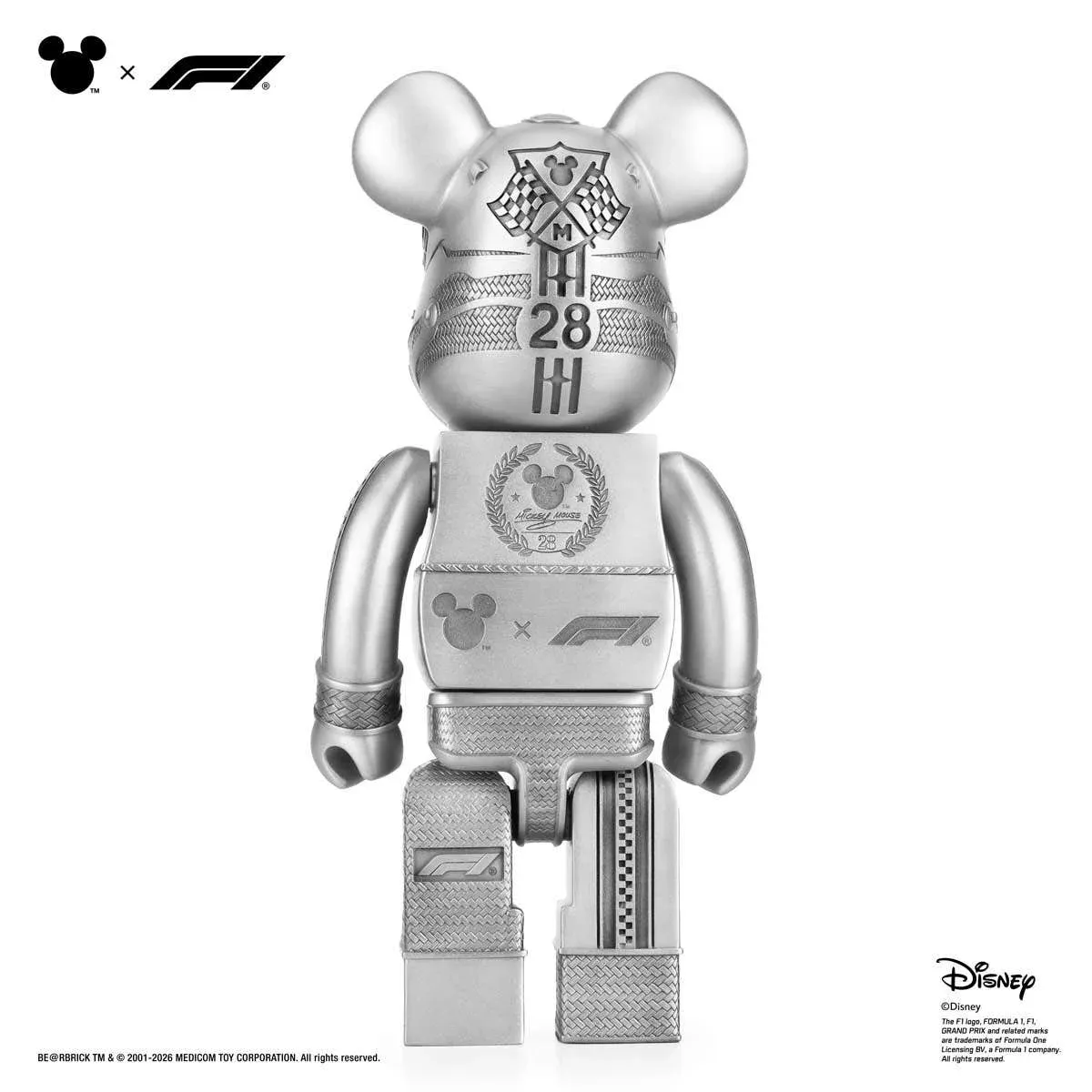Forbudt bestilling: Disney x Formel 1 BE@RBRICK Royal Selangor 400%, bilde 5