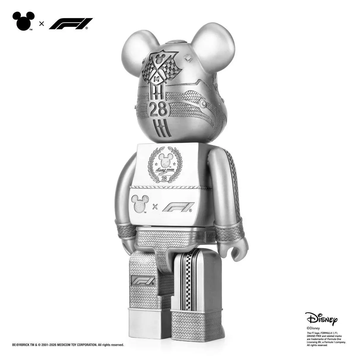 Forbudt bestilling: Disney x Formel 1 BE@RBRICK Royal Selangor 400%, bilde 6