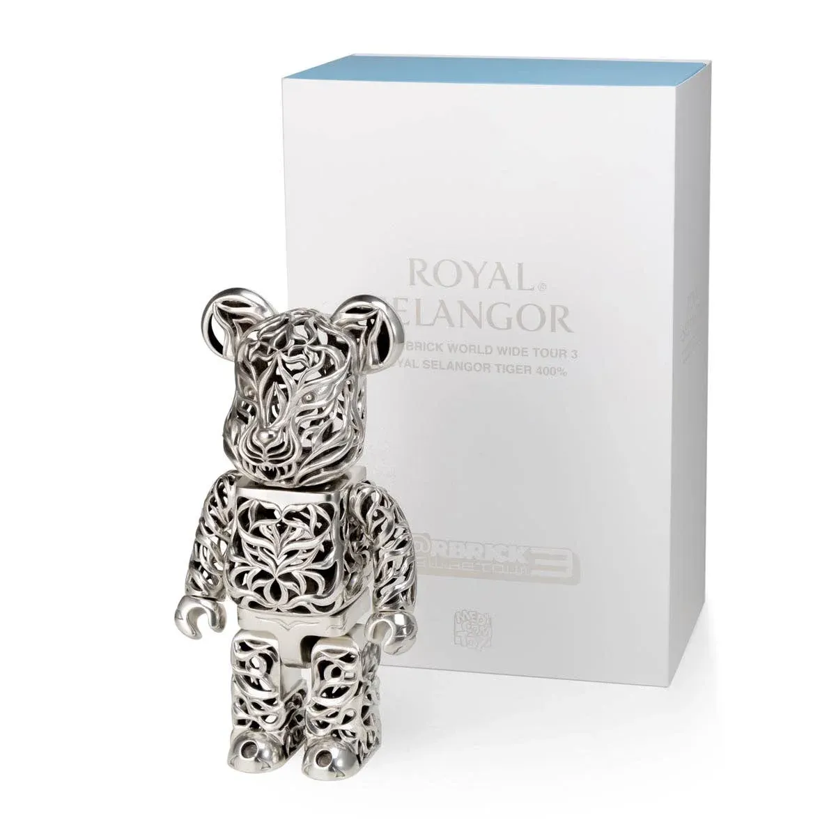 Spesialutgave Lejon-Tiger BE@RBRICK ROYAL SELANGOR 400%, bilde 9