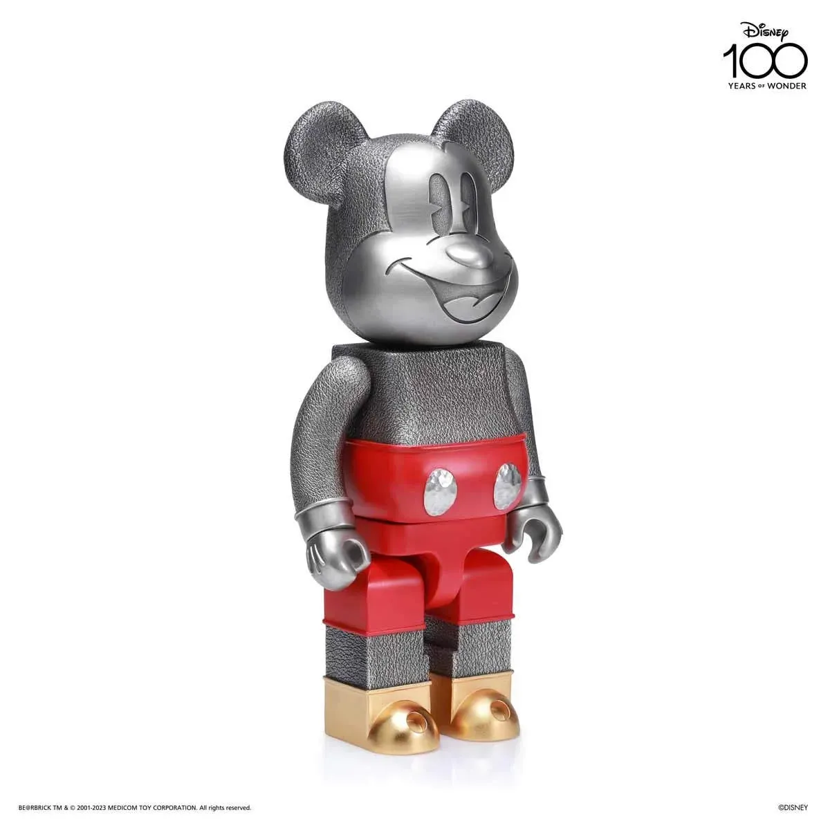 Spesialutgave Mickey Mouse Disney100 BE@RBRICK Royal Selangor, bilde 2