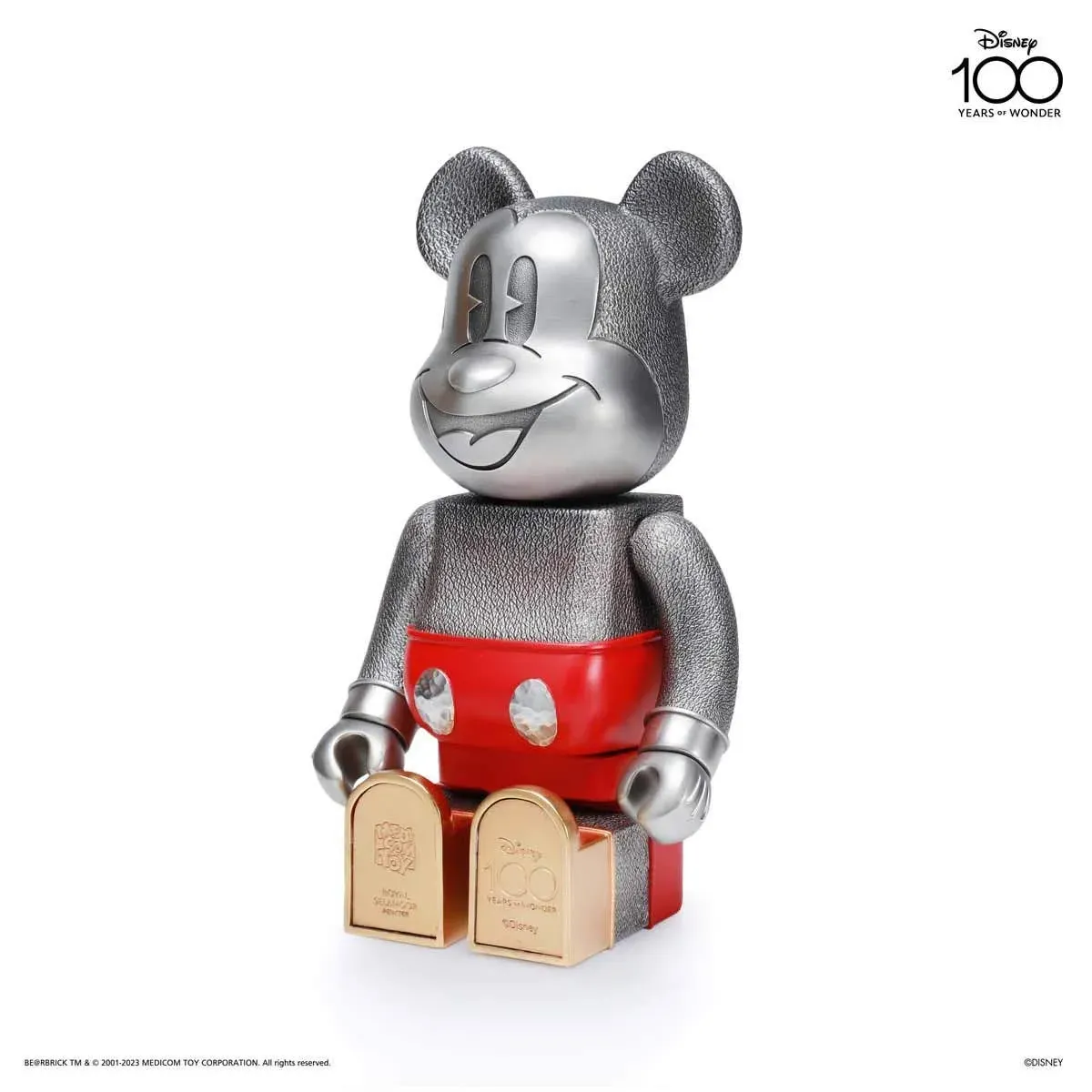 Spesialutgave Mickey Mouse Disney100 BE@RBRICK Royal Selangor, bilde 7