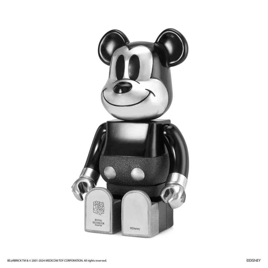 BE@RBRICK Royal Selangor Mickey Mouse B&W Ver. 400%, bilde 9