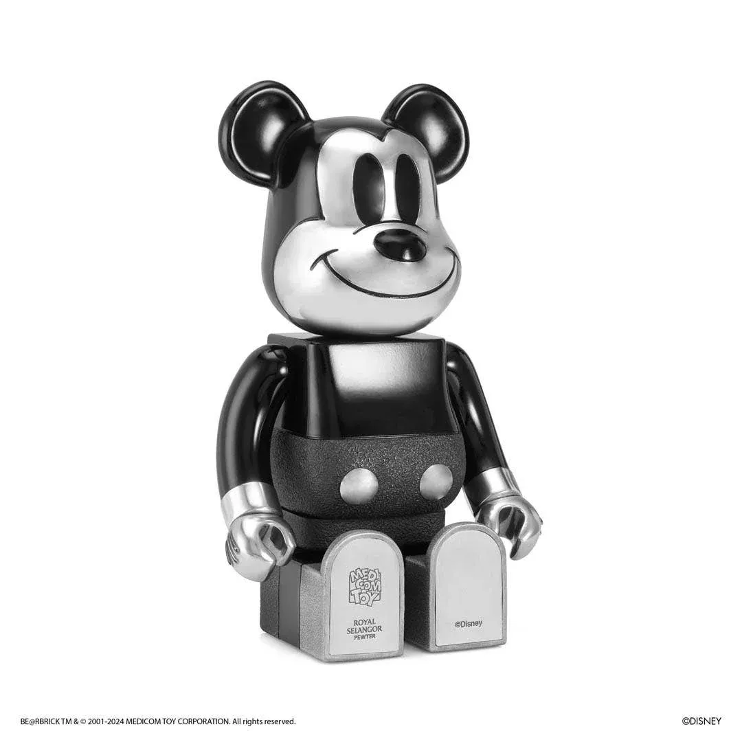 BE@RBRICK Royal Selangor Mickey Mouse B&W Ver. 400%, bilde 10