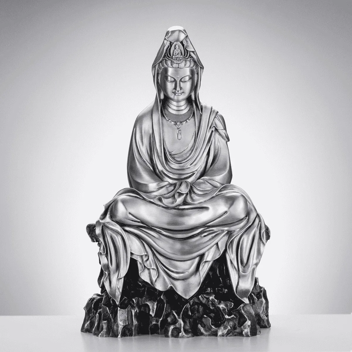 Figura de Guan Yin Celestial Bendiciones Contemplativa, bilde 6